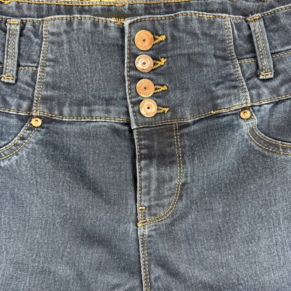 Clockhouse‎ Womens High Waisted Skinny Jeans Dark Wash 4-Button Fly Size 44